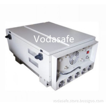 800Watt very high power prison jammer with cooling fan system for 3g/4G/GPS/AMPS